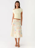 Valley Midi Skirt Spring Meadow