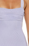 Amelie Lilac Mesh Formal Maxi Dress