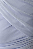 Adrienne One Shoulder Lurex Top Pastel Blue