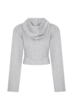 Quinn Zip Up Hoodie Light Grey Marle