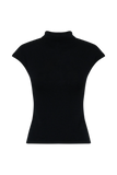 Sonny Short Sleeve Knit Top Black