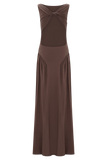 Marnie Modal Sleeveless Maxi Dress Chocolate