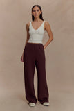 August Straight Leg Jogger Chocolate