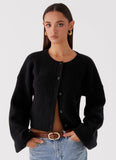Daphne Knit Cardigan Black