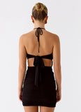 Poetry Mini Dress Black