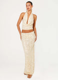 Bling It On Cowl Top Ivory