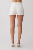 Dimitri Mini Knit Shorts With Belt Ivory