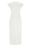 Lorena Cotton Midi Dress White