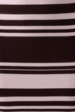 Brienne Stripe Midi Dress Pink Chocolate