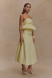 Amirah Midi Skirt Lemon