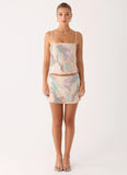 Elyna Beaded Top Swirl Sequin
