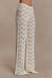 Glinda Crochet Pants Ivory