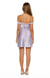 Sandie Lilac Off The Shoulder Mini Dress