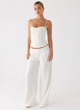 Ania Corset Top Ivory
