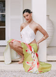 Tijana Beaded Halter Top Ivory