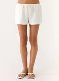 Millo Linen Shorts Ivory