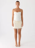 Ania Corset Top Ivory