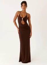 Inez Maxi Dress Chocolate