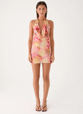 Jonna Mini Dress Botanic Cheetah