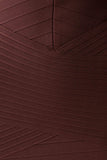 Maison Bandage Knit Mini Dress Chocolate