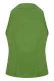Scout Sleeveless Linen Shirt Green