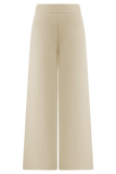 Raya Mid Rise Wide Leg Linen Pant Natural Beige