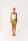 Cancun Sequin Mini Skirt Lime