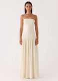 Slowing Tide Maxi Dress Ivory