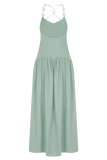 Darling Linen Maxi Dress Sage