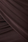 Adrienne One Shoulder Slinky Top Chocolate