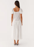 Hundred Percent Midi Dress White
