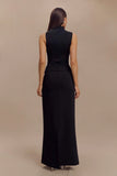 Hadleigh Sleeveless Slinky Top Black