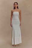 Finley Pointelle Knit Maxi Dress Ivory