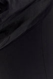 Effie Organza One Sleeve Mini Dress Black