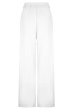 Janayia Cotton Wide Leg Pants White