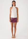 Keena Scarf Top Ivory