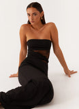 Karma Strapless Maxi Dress Black