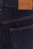 Janine High Waisted Straight Leg Jeans Washed Indigo Blue