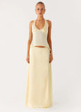 Pollie Halter Top Yellow