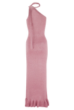 Celestino Floral Metallic Knit Maxi Dress Pink