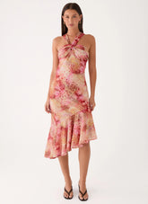 Sinnie Midi Dress Botanic Cheetah