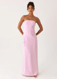 Monelise Strapless Maxi Dress Pink
