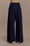 Maral High Waisted Dart Jeans Washed Indigo Blue