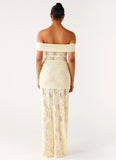 Gracie Twist Maxi Dress Yellow