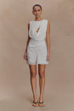 Oria Chiffon Mini Dress White