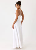 Calianna Linen Maxi Dress White