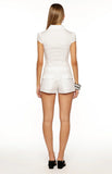 Emalee White Low Rise Shorts