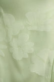 Maddie Light Green Floral Print Satin Cowl Neck Maxi Dress