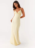 Elona Maxi Dress Baby Yellow