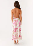 Jensen Midi Dress Ivory Floral Print